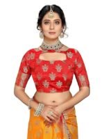 Sarees for Women Wear Cotton Silk Banarasi Sari Kanjivaram Soft 2024 Wedding Original Pure Kanchipuram Pattu Sadi with Blouse Piece (Barmasi) - Image 2