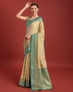 Women Banarasi Silk Saree With Blouse Piece - Image 5
