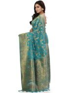 Women Paithani Woven Saree with Unstitched Blouse Piece - Image 4