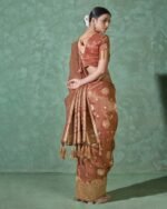 Women Zari Woven Saree with Tassels - Image 2